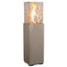 American Fyre Designs Magnolia Lantern with a bronze finish and glass panels.