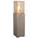 American Fyre Designs Magnolia Lantern with a bronze finish and glass panels.