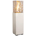 American Fyre Designs Magnolia Lantern with a bronze finish and glass panels.