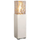 American Fyre Designs Magnolia Lantern with a bronze finish and glass panels.