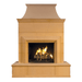 American Fyre Designs Petite Cordova fireplace with a sleek black finish and modern design elements.