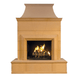 American Fyre Designs Petite Cordova fireplace with a sleek black finish and modern design elements.