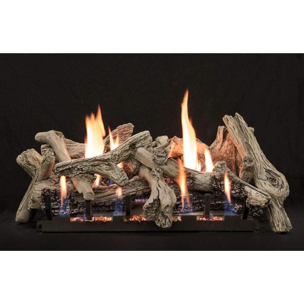 American Hearth 30-inch Driftwood Burncrete Log Set LS30CD