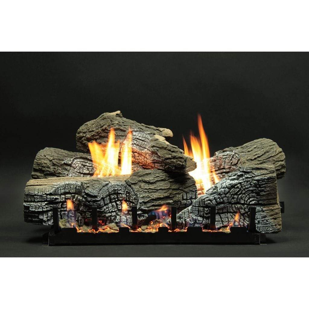 American Hearth 30-inch Stacked Wildwood Refractory Log Set LS30WRR