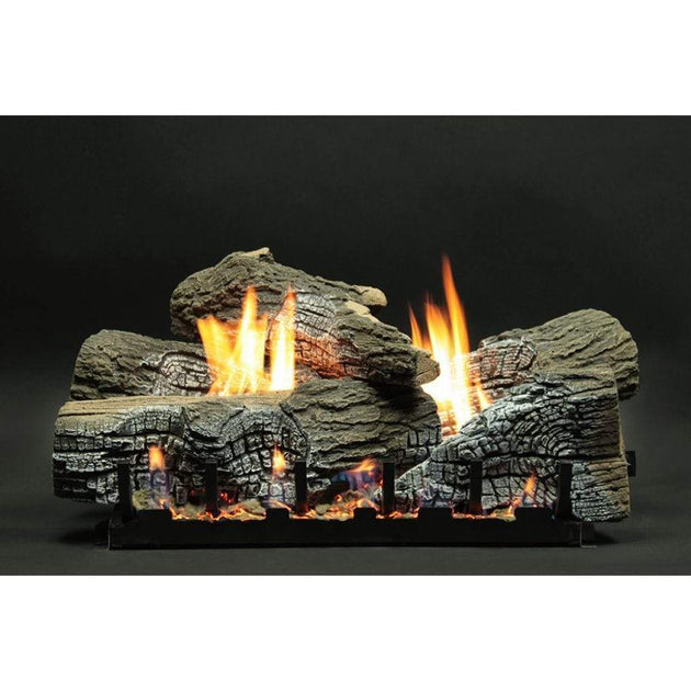 American Hearth 24-inch Stacked Wildwood Refractory Log Set LS24WRR
