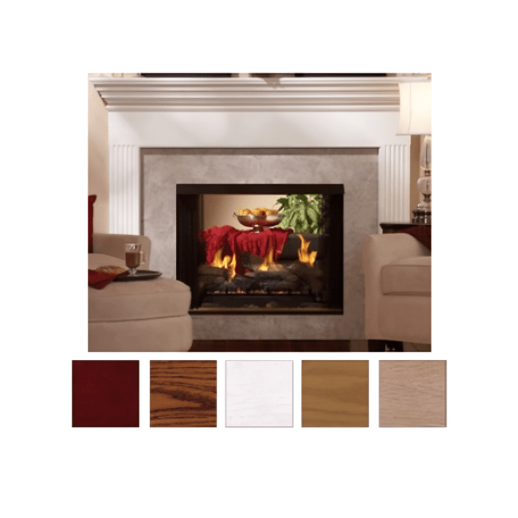 American Hearth White Peninsula Mantel Base EMPBW