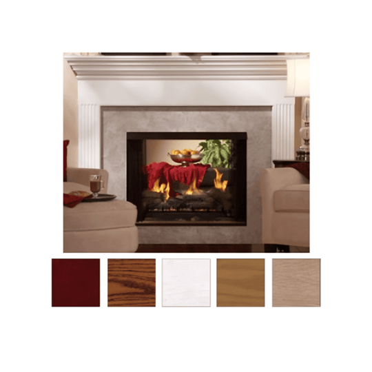American Hearth White Peninsula Mantel Base EMPBW