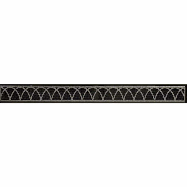 American Hearth Hammered Pewter Arch Louver FBG36AHP