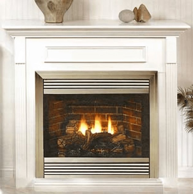 American Hearth Jefferson Deluxe White Mantel EMBF4SW
