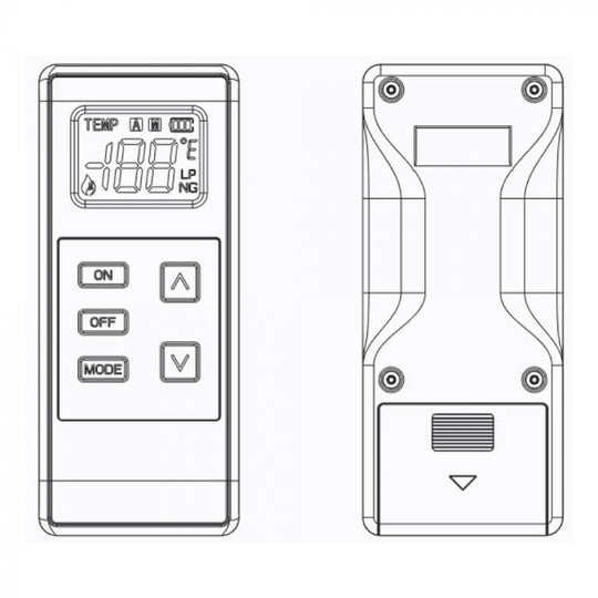 American Hearth Thermostat Remote Control with Battery Receiver FRSC