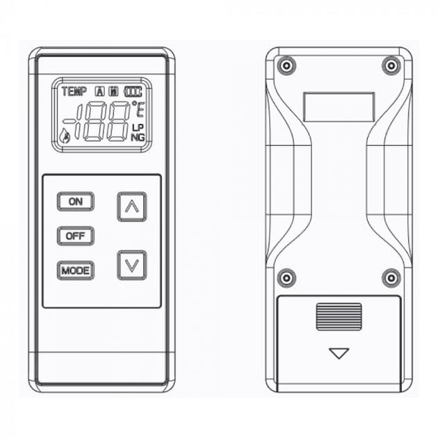 American Hearth Thermostat Remote Control with Battery Receiver FRSC