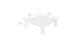 The Mainstay Sectional Endcap by Ledge Lounger is a minimalist white square coffee table, perfect for your outdoor space. It measures 35 inches (89 cm) in length and width and stands 12 inches (31 cm) tall, ideal for adding that extra table space you need.