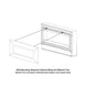 Empire Boulevard 30-inch slim line wall mounted ventless gas fireplace with modern design and glass front.