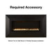 Empire Boulevard 30-inch slim line wall mounted ventless gas fireplace with modern design and sleek finish.