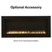 Empire Boulevard 30-inch slim line wall mounted ventless gas fireplace with modern design and sleek finish.