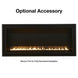 Empire Boulevard 30-inch slim line wall mounted ventless gas fireplace with modern design and sleek finish.
