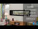 Empire Boulevard 60-inch linear vent-free see-through gas fireplace with modern glass front and sleek frame.