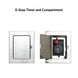 Empire Carol Rose vent-free outdoor linear gas fireplace in a modern rose finish with glass front and sides.