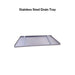 Empire Carol Rose vent-free outdoor linear gas fireplace in a modern design with glass front and stainless steel trim.