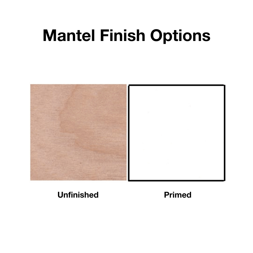 Empire Profile Wood Flush Mantel Shelf