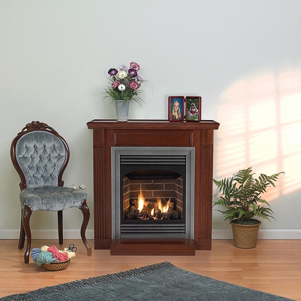 Empire Vail 24 premium vent-free gas fireplace with modern glass front and sleek design.
