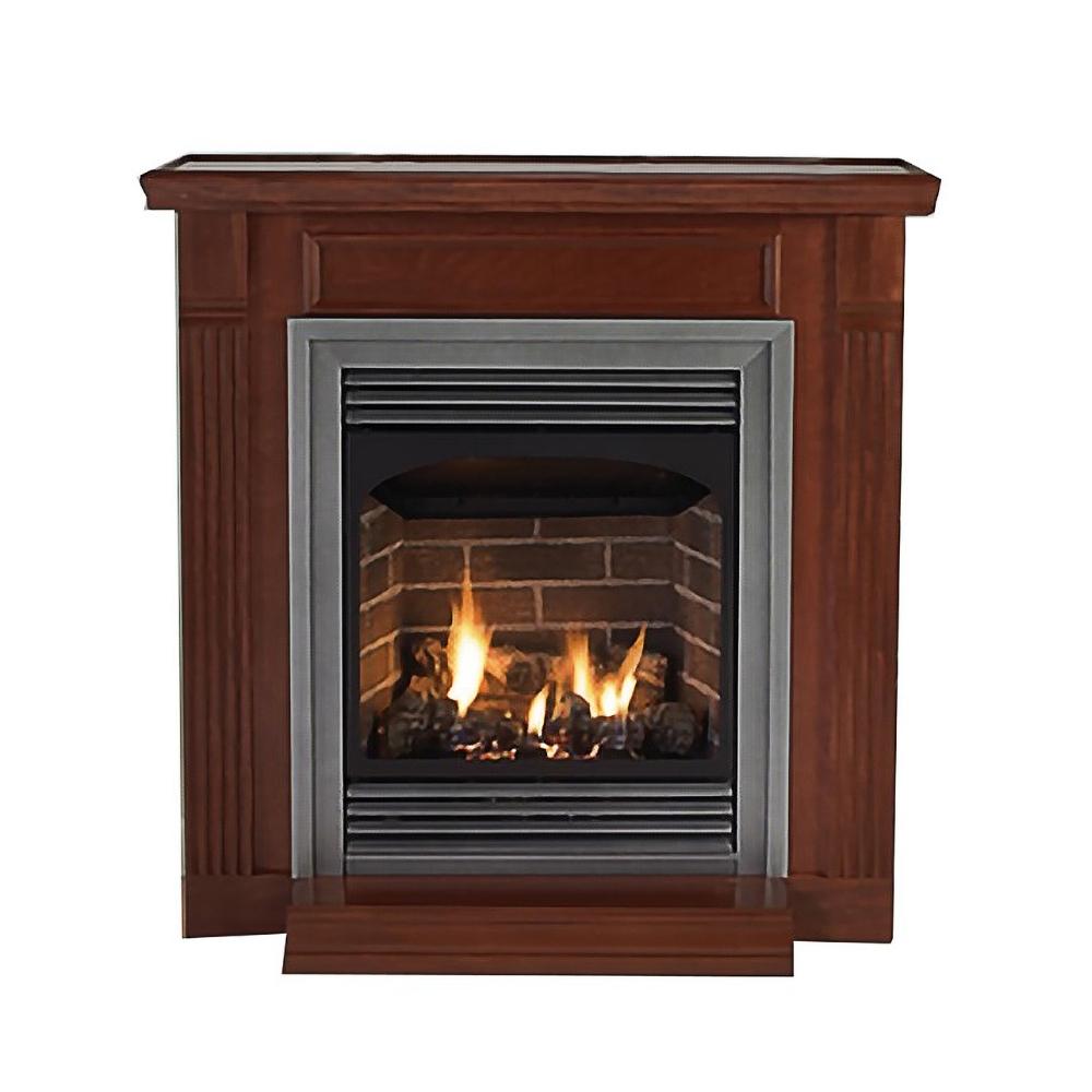 Empire Vail 24 premium vent-free gas fireplace with modern glass front and sleek design.