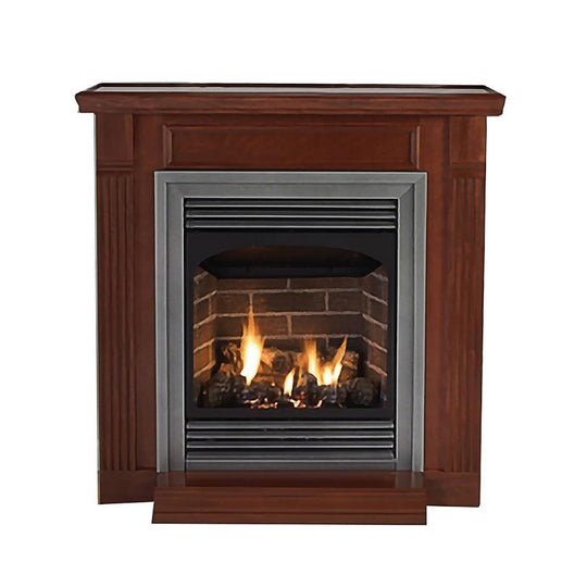 Empire Vail 24 premium vent-free gas fireplace with modern glass front and sleek design.