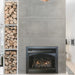 Empire Vail 32 premium vent-free gas fireplace with modern glass front and sleek design.