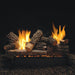 Empire Vail 36 peninsula gas fireplace with three-sided glass and modern design elements