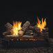 Empire Vail 36 peninsula gas fireplace with three-sided glass and modern design elements