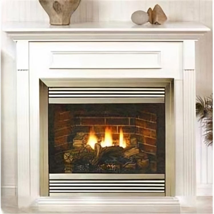 American Hearth 36-inch Jefferson Deluxe White Mantel EMBF3SW