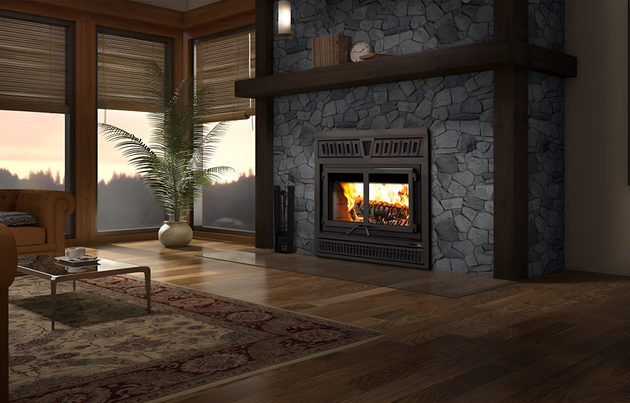 Valcourt Waterloo Square Faceplate Wood Fireplace - FP15