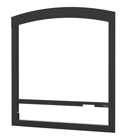 Valcourt Black Arched Faceplate For Valcourt Lafayette II Fireplace - VA10FA07