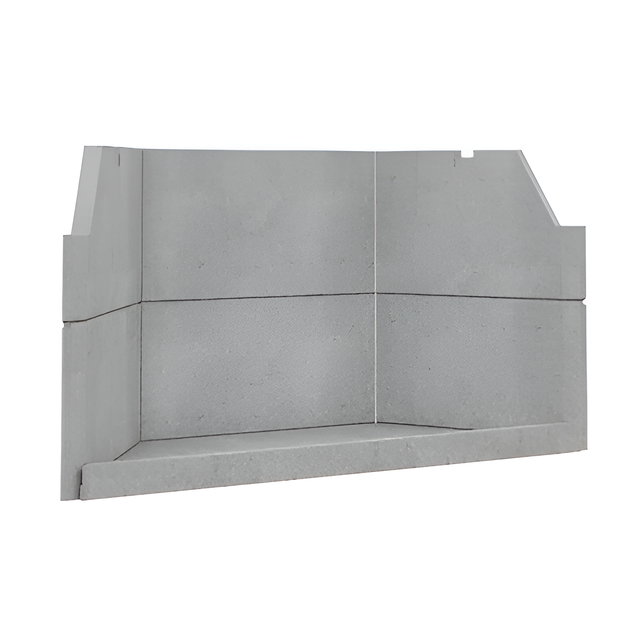 Valcourt Contemporary Moulded Refractory Brick Panels For Valcourt Antoinette Wood Fireplace - VA7071M