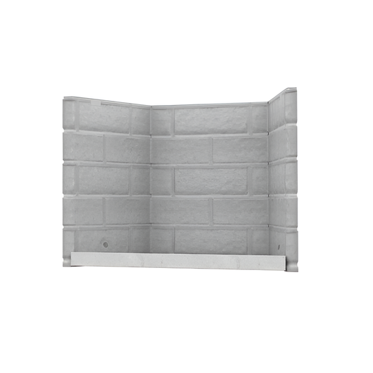 Valcourt Classic Moulded Refractory Brick Panels For Valcourt Antoinette Wood Fireplace - VA7071BR